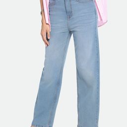 DL Woman Straight Fit High-Rise Clean Look Light Fade Stretchable Jeans-image-24