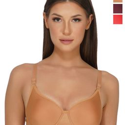 INGRID WomenCombo Lightly Padded Cotton Everyday Non Wired Tshirt Bra 3pcs-picture-11