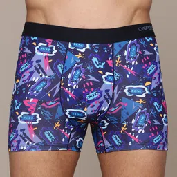 DISPENSER Men Abstract Printed Ultrasoft Stretchable Waistband Trunk-picture-29