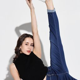 SHOWOFF Women Cotton Comfort Slim Fit Light Fade Embellished Stretchable Jeans-image-26