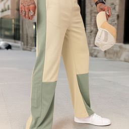 Kook N Keech Men Modern Cool Colourblocked & Textured Relaxed Fit Track Pants-image-84
