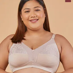 Maashie Pack of 2 M Frame Full Coverage Non Padded Non Wired Lace Bra-image-44