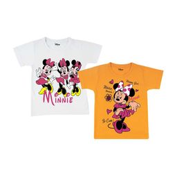 Disney By Miss and Chief Girls 2 Minnie Mouse Printed Extended Sleeves Bio Finish T-shirt-image-21