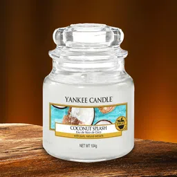 YANKEE CANDLE White Classic Small Jar Coconut Splash Scented Candle-62