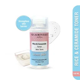 GLAMVEDA Korean Glass Skin Rice & Ceramide Skin Barrier Building & Nourishing Toner 100 ml-58