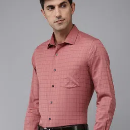 Arrow Pure Cotton Manhattan Slim Fit Grid Tattersall Checked Formal Shirt-picture-32