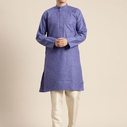 SOJANYA Solid Mandarin Collar Kurta-picture-10