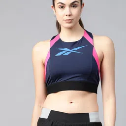 Reebok Women Blue Workout Lightly Padded Training Bra GL2761-picture-27