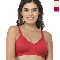 College Girl Pack of 3 Full Coverage Seamless Lightly Padded Minimizer Bra-image-79