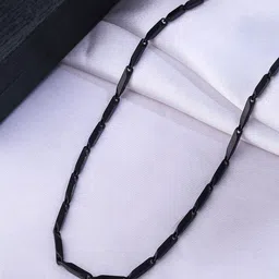 Roadster Men Black Toned Stainless Steel Rhodium Plated Chain-image-14