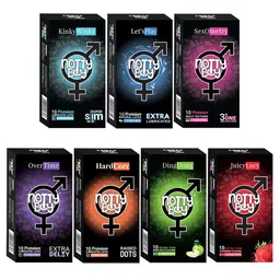 noTTy Boy Set Of 7 - Green Apple And Strawberry Flavour Condoms 10 Pcs Each-20