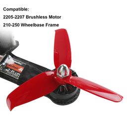 Pro-Range Propellers 4052(4X5.2) Tri Blade Flash 2CW+2CCW 2 Pair-Ferrari Red image 4