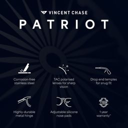 Vincent Chase Unisex Rectangle Sunglasses with Polarised and UV Protected Lens 215795 image 3