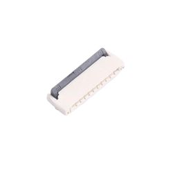 AFA24-S10FIA-HF-Jushuo -Flip type 10P Dual-sided contacts / top and bottom connection Horizontal attachment 1mm SMD,P=1mm FFC, FPC (Flat Flexible) Connector Assemblies ROHS image 1