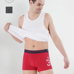 u.s. polo assn. Pack of 2 Numeric Print Cotton Stretch I015 Trunks image 1