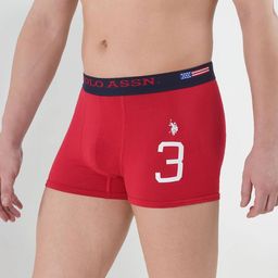 u.s. polo assn. Pack of 2 Numeric Print Cotton Stretch I015 Trunks image 3