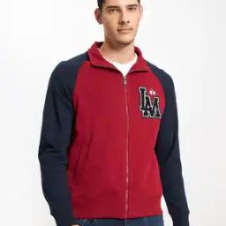 la martina Zip-Front Sweatshirt with Logo Applique-picture-47