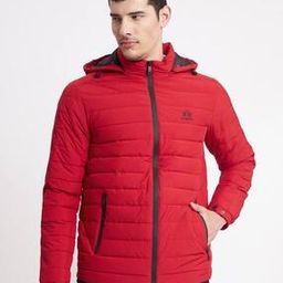 Quilted Zip-Front Jacket with Detachable Hood-image-104