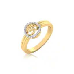 Trendy Om Gold Diamond Ring-image-88