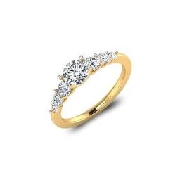 18 KT Yellow Gold Solitaire Ring-image-12