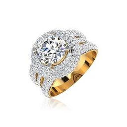 Yellow Gold Divisha Solitaire Ring-image-2