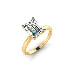 Yellow Gold Aaradhya Solitaire Ring-image-18