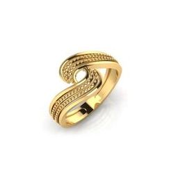 Beaded Yellow Gold Ring-image-77