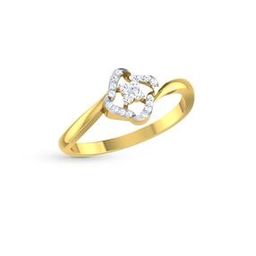 Yellow Gold Diamond-Studded Ring-image-62