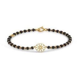 Yellow Gold Beaded Bracelet-image-22
