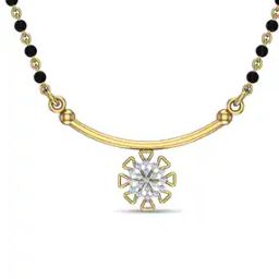 Women Yellow Gold Diamond-Studded Mangalsutra-image-29