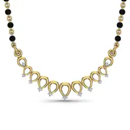 dishis Yellow-Gold Diamond-Studded Mangalsutra-picture-42