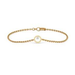 Yellow Gold Diamond-Studded Bracelet-image-104