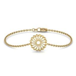 Women Yellow Gold Link Bracelet-image-27
