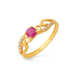 Women Yellow Gold Stone-Studded Ring-image-50
