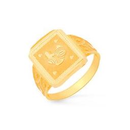 Men Yellow Gold Cocktail Ring-image-61