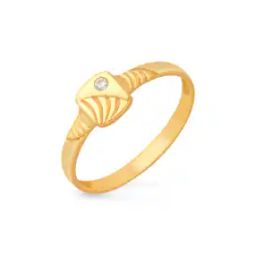 Women Yellow Gold Square Ring-image-29