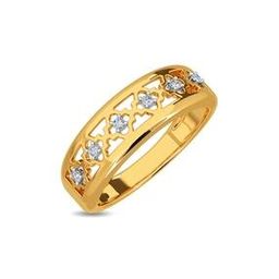 Men Yellow Gold Diamond Studded Ring - Shaniya Ring-image-36