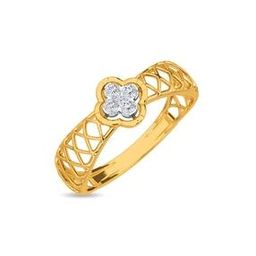 Men Yellow Gold Diamond Studded Ring - Parise Ring-image-69