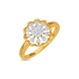 Men Yellow Gold Diamond Studded Ring - Gladys Ring-image-35