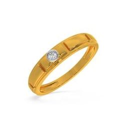 Yellow Gold Diamond Studded Ring - Claire Diamond Ring For Her-image-66