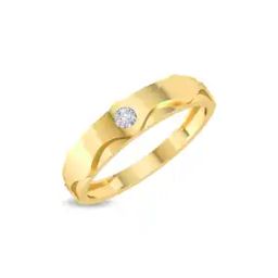 Yellow Gold Diamond Studded Ring - Jayeden Diamond Ring For Him-image-38