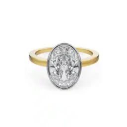 Men Classic Oval Cut Lab Grown Diamond Ring-image-45