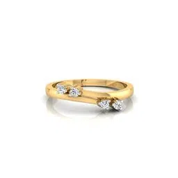 iski uski Yellow Gold Diamond-Studded Ring-picture-25