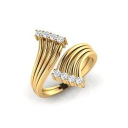 Sterling Silver American Diamond-Studded Ring-image-61