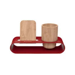 DailyObjects Cirque Red Phone & Pen Stand image 3