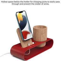 DailyObjects Cirque Red Phone & Pen Stand image 5