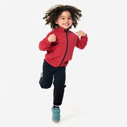 Kids' Warm and Comfortable Tracksuit - Red/Black-image-2