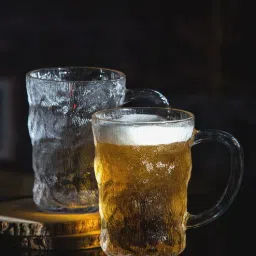 white gold Glamorous Glass 380ml (Set of 3) Beer Mug-picture-24
