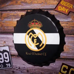 eazywagon Black Metal Real Madrid Wall Decor-picture-7
