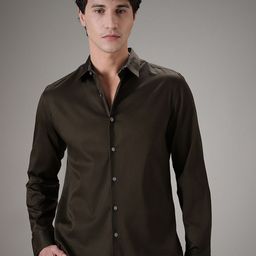 Banana Club Men Classic Slim Fit Opaque Printed Casual Shirt-image-95